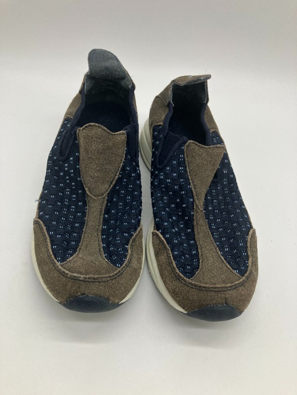 Cross Trekkers Olive Green‎ Suede & Woven Slip On Sz 9.5